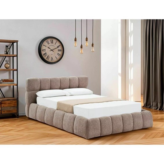 Łóżko PARMA Raven 160x200cm Ciemny Beżowy