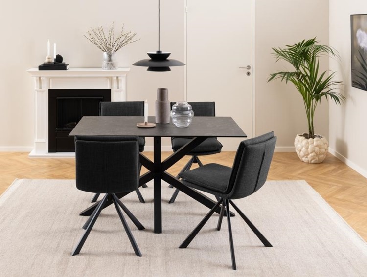 Krzesło FLYNN Szary Ciemny