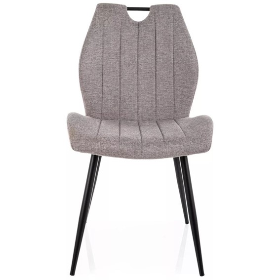 Krzesło ARCO BREGO Szary/Czarny Mat
