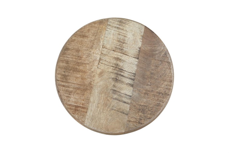 Stolik Okrągły AV1730-63 Avola 36x46 Czarny/Brązowy