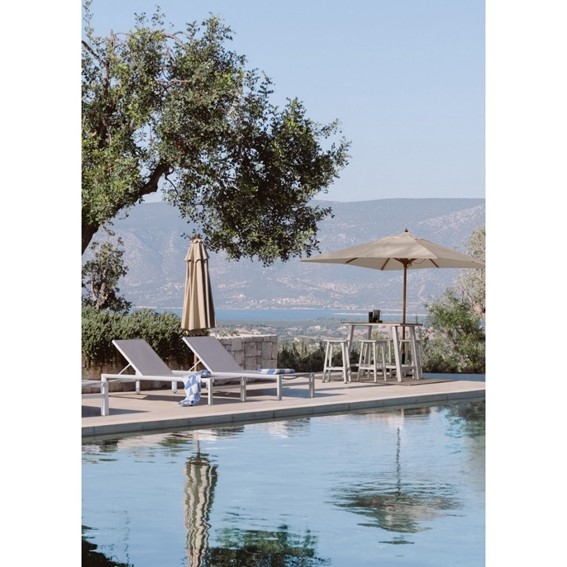 Krzesło Barowe Ogrodowe SKIPPER 71 Biały