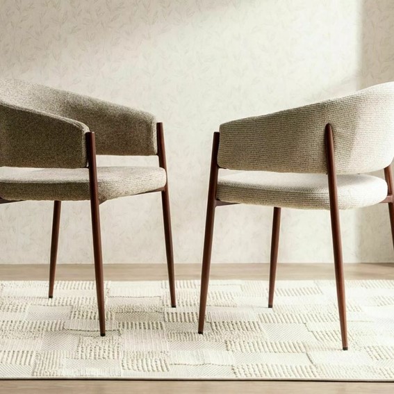 Krzesło AKITA D Beż/Orzech