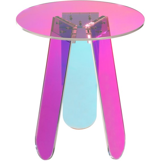 Stolik MODIG M75-40 fi40 Wielokolorowy/Transparentny