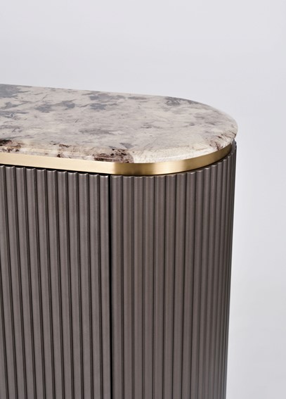 Komoda STILIG ST917 Grafitowy/Złoty