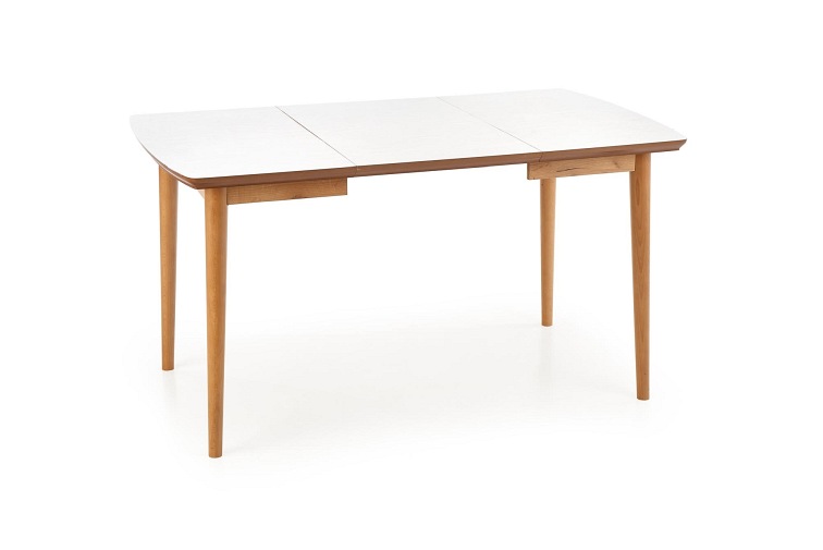 Stół Rozkładany BRADLEY (190-140)x80 Biały Mat/Dąb Lefkas
