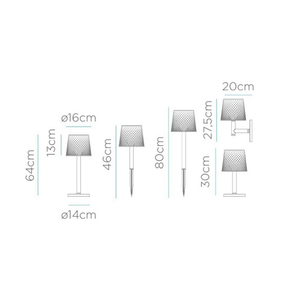 Lampa ogrodowa GRETA 5W1 zasil. solarne Akumulator