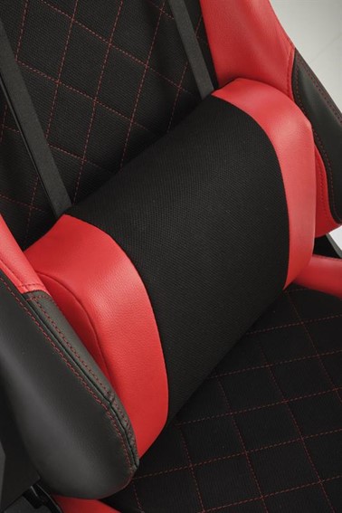 Fotel Gamingowy Obrotowy DRAKE Czarny/Czerwony