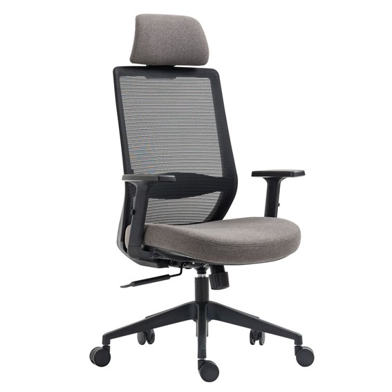 Fotel Obrotowy FB25-FX (B) Czarny/Szary