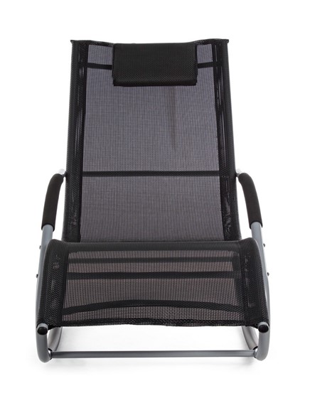 Leżak Ogrodowy ROGER Czarny