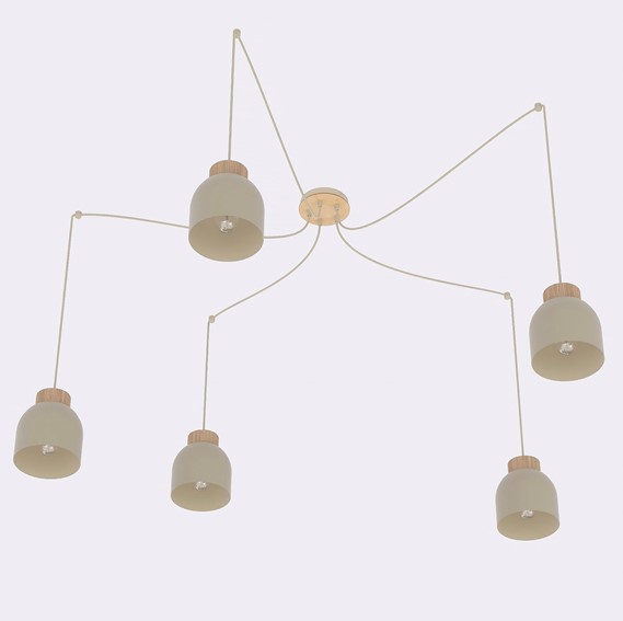 Lampa Wisząca KRU 5 Beżowy