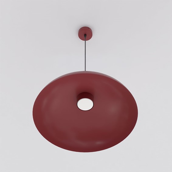 Lampa Wisząca MEGA 1 Czarny/Burgundowy