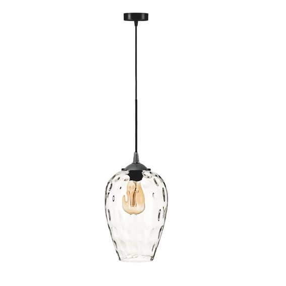 Lampa Wisząca FIORA 1L Czarny