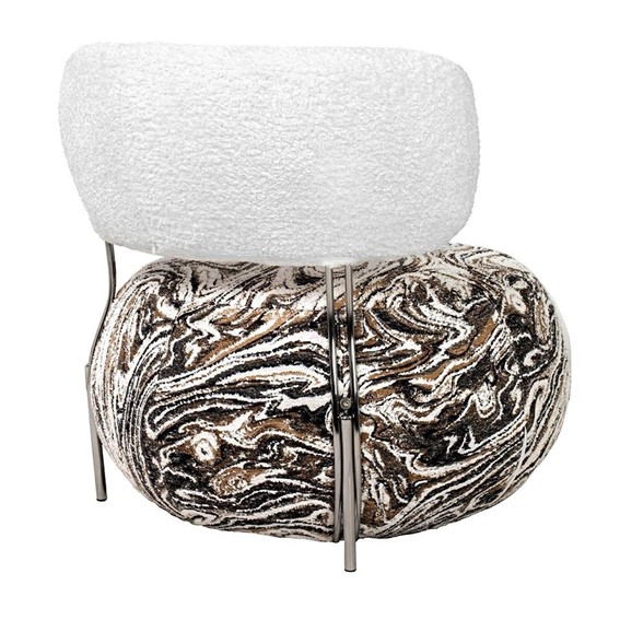 Fotel LOW TEDDY Beżowy