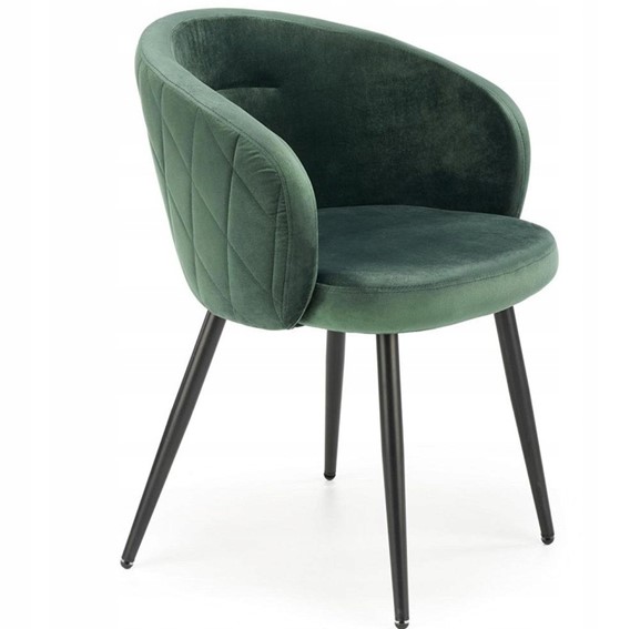 Krzesło K430 Czarny/Ciemny Zielony