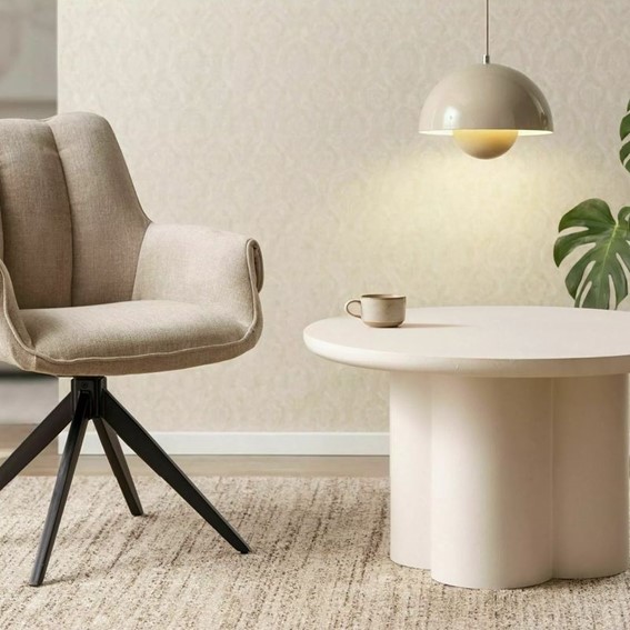 Krzesło GIO Beż/Czarny Mat