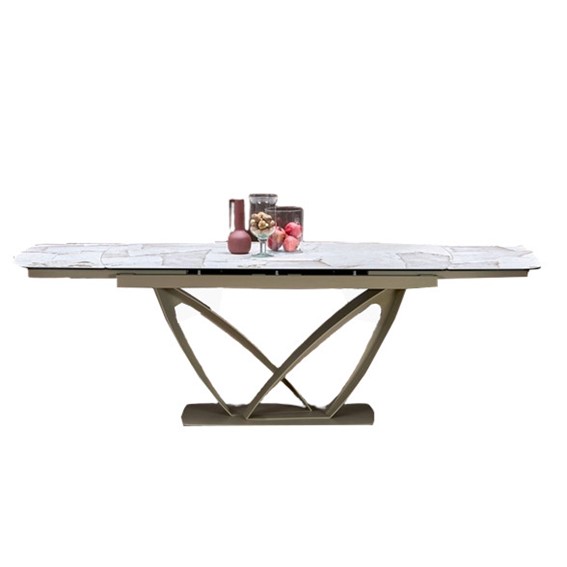 Stół Rozkładany BENJAMIN (160-240)x90 Beżowy/Kaszmir