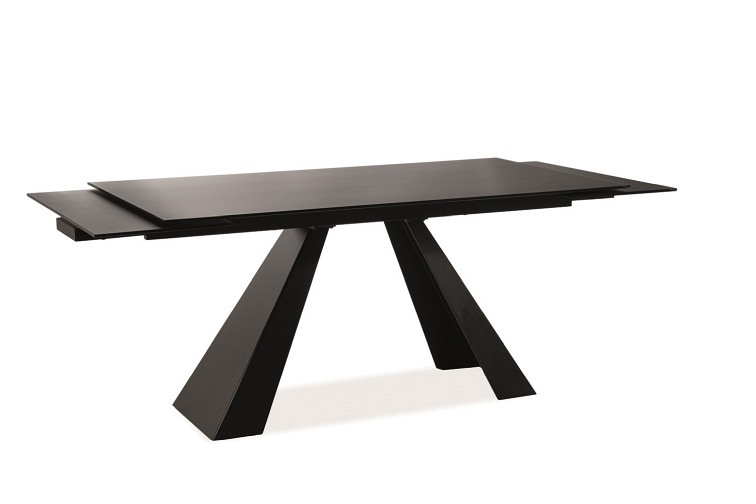 Stół Rozkładany SALVADORE (160-240)x90 Czarny Mat