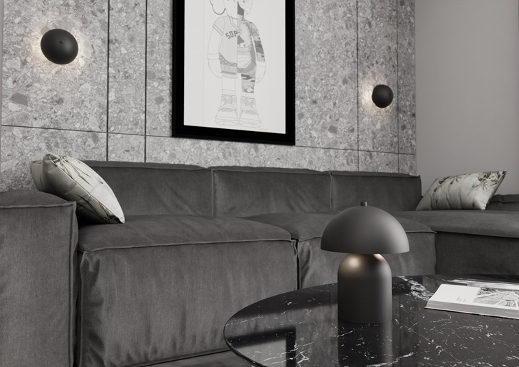 Kinkiet MUSH K2 Czarny