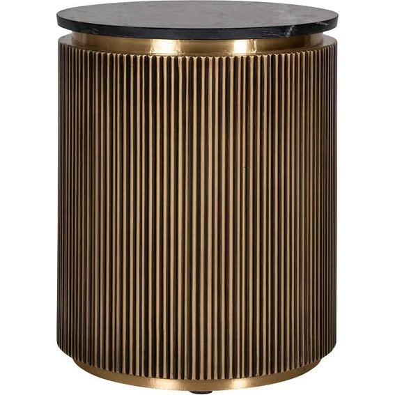 Stolik IRONVILLE fi50 Złoty/Czarny