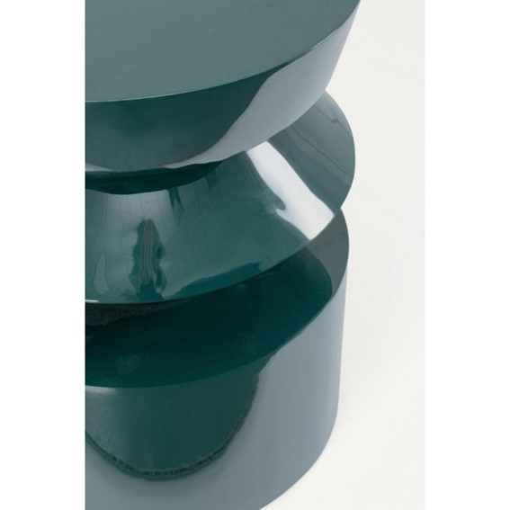 Stolik Kawowy OTILIA CONTOUR Fi39,5cm Zielony