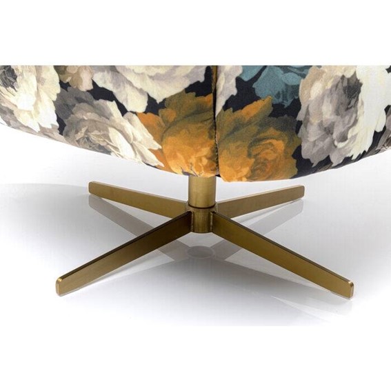 Fotel Obrotowy PEONY FLOWER Wielokolorowe