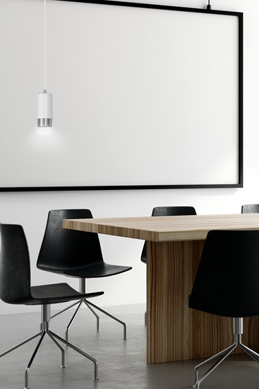 Lampa Wisząca FUMIKO 1 Biały/Chrom