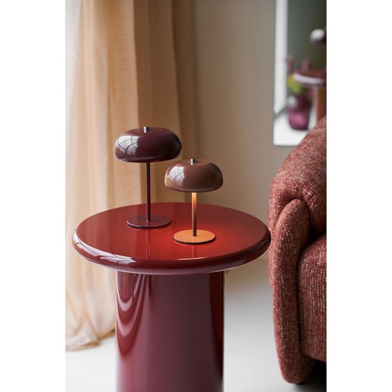 Stolik Kawowy OTAGO fi45 Bordowy