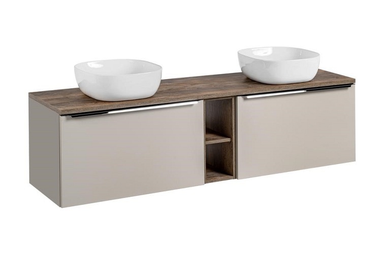 Szafka pod Umywalkę SANTA Fe Taupe 82-80-B-2S 45x80x46 Szary