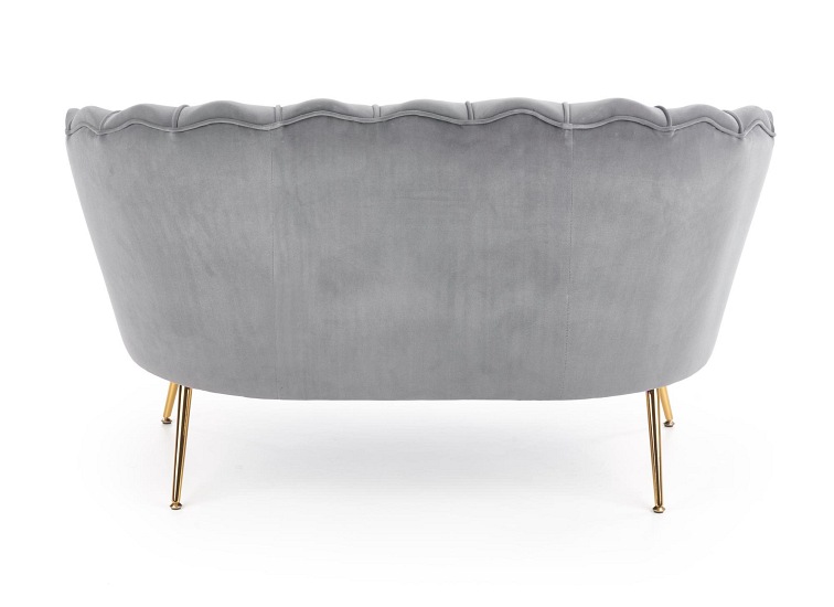 Fotel Wypoczynkowy AMORINITO XL Złoty/Popielaty