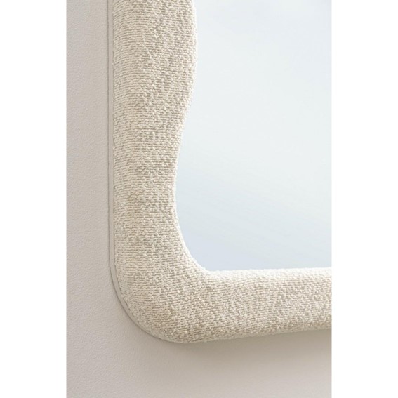Lustro Ścienne BOUCLE 60x160 cm Biały