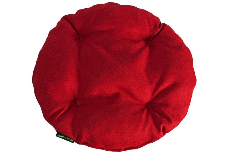 Okrągła Poduszka na Krzesło Ofelia 36cm Czerwony