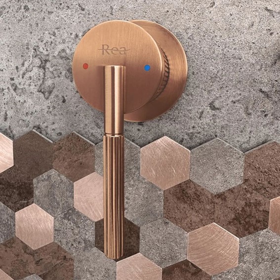 Bateria Podtynkowa ARGON Miedź Szczotkowany