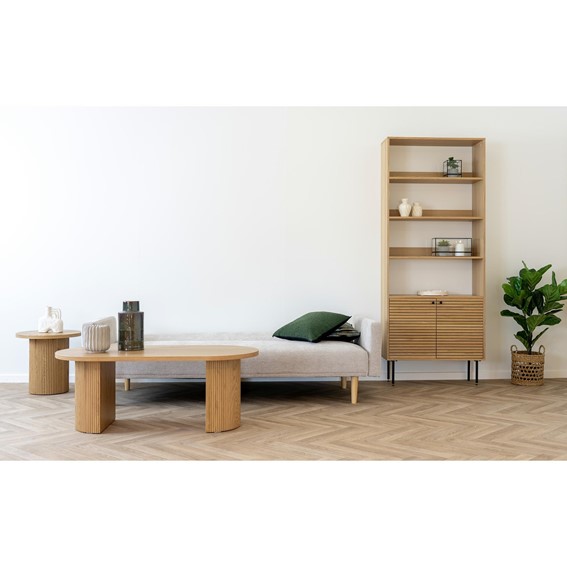 Sofa Rozkładana KELLS Beżowy/Naturalny