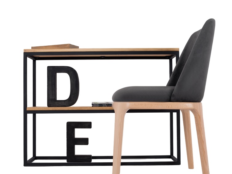 Krzesło LULU Szary Beż/Naturalny