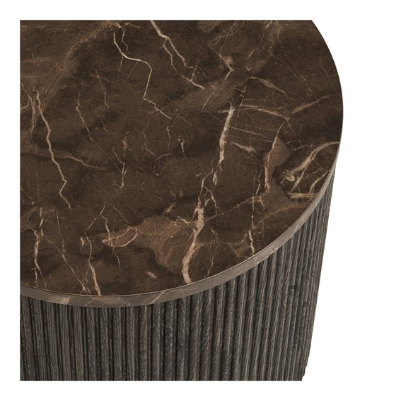 Stolik Kawowy ROTA fi45 Ciemny Brązowy