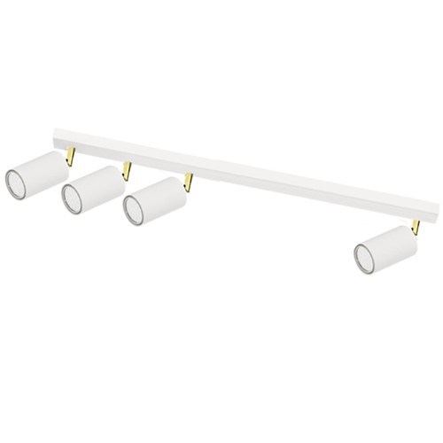 Plafon LARISA 4 Biały/Złoty