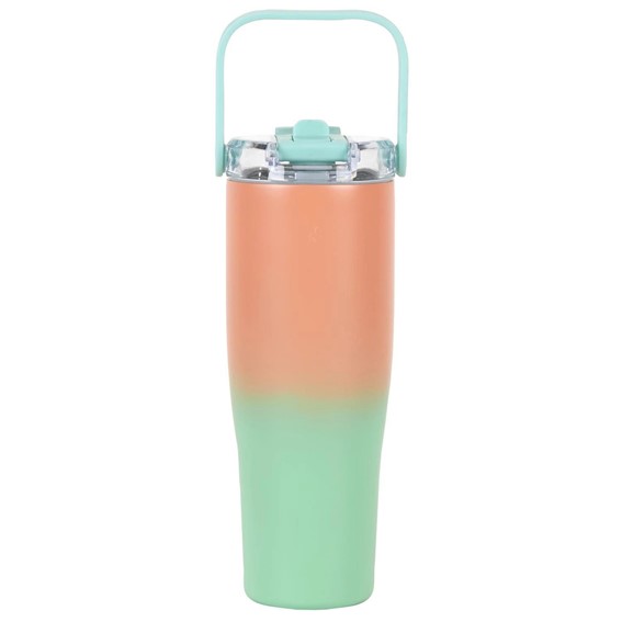 Kubek Termiczny NEW YORK 900 ml Pomarańczowy/Zielony