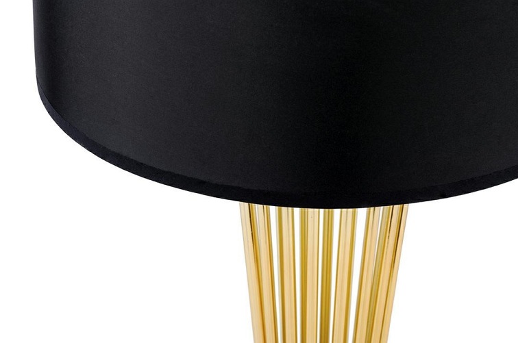 Lampa podłogowa HOLMES Złoty/Czarny