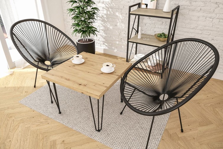 Ława L(B)-FX 67x67 Nogi III Dąb Artisan