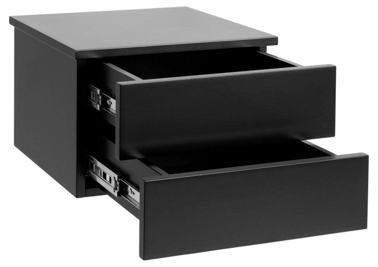 Szafka Nocna AVIGNON Wisząca Duża Czarny