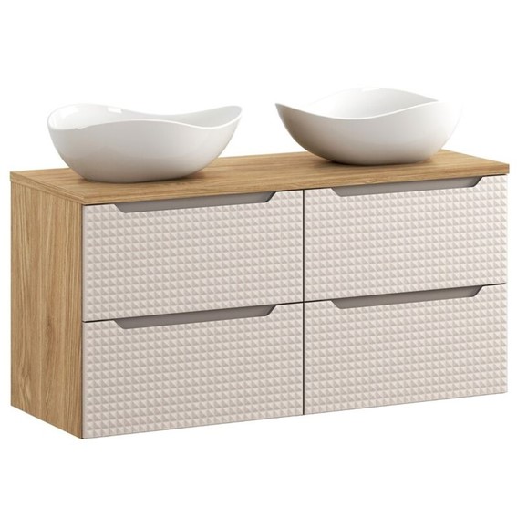 Zestaw Meblowy CLOUD 120cm Beż/Dąb Olejowany