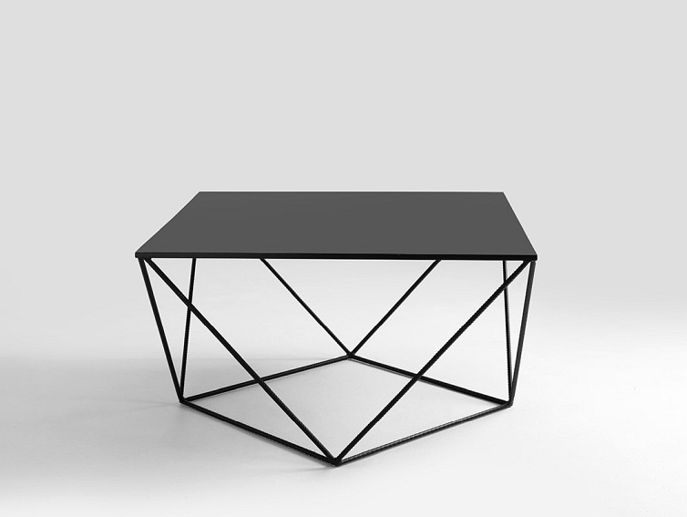 Stolik Kawowy DARYL METAL 80 Czarny