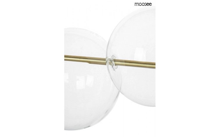 Lampa Wisząca ECHO 140 Złoty/Transparentny