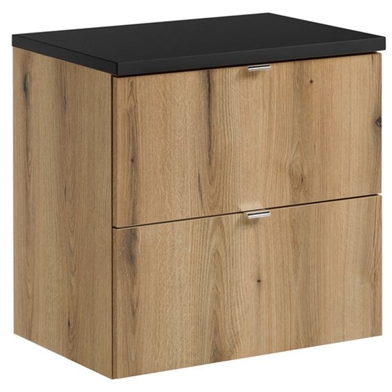 Zestaw Meblowy NOVA 60cm Czarny Mat/Dąb Coast Evoke