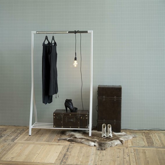 Wieszak na Ubrania BRENT Biały