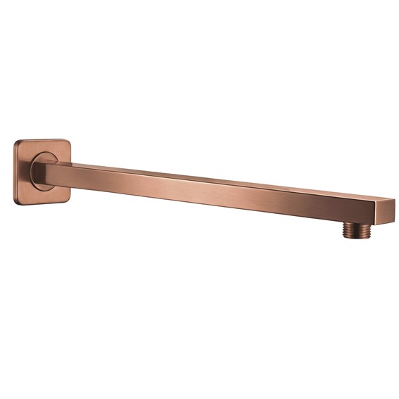Ramię Do Deszczownicy Kwadratowe JS-9022BRG 40cm Miedź Szczotkowana