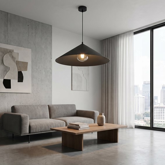 Lampa Wisząca MONO 1L Czarny/Grafitowy