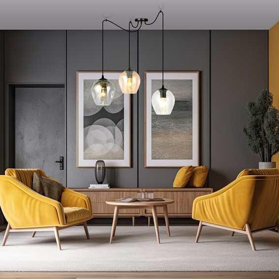 Lampa Wisząca LEVEL 3 MIX Czarny