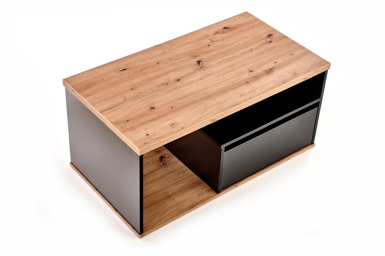 Ława Pantera 60x110x50 Dąb Wotan/Czarny