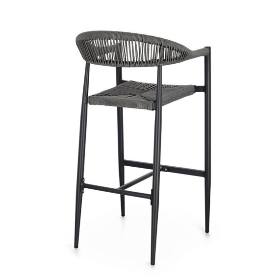 Krzesło Barowe Ogrodowe JANDIA Szary